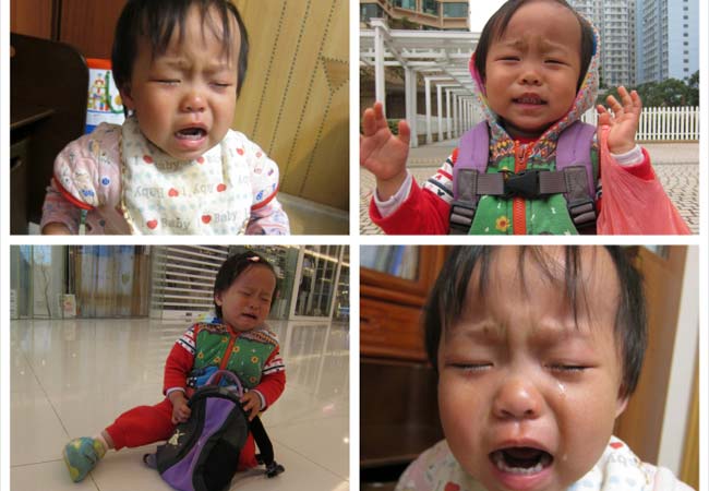 我家有顆多情小種子：記小人兒第一次傷心落淚
