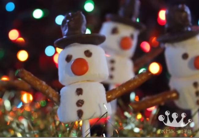 雪人棉花糖DIY！Do you want to build a snowman?