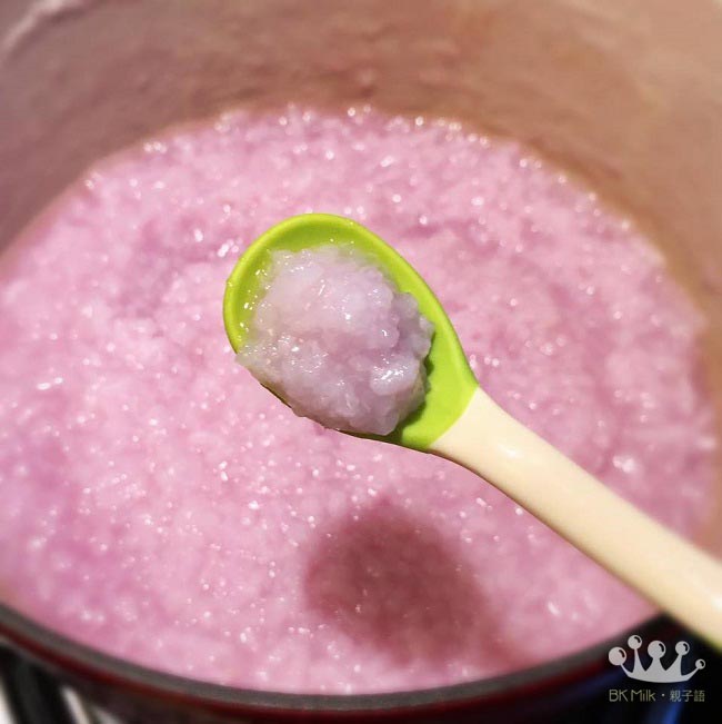 【嬰兒食譜】有機紫椰菜粥仔