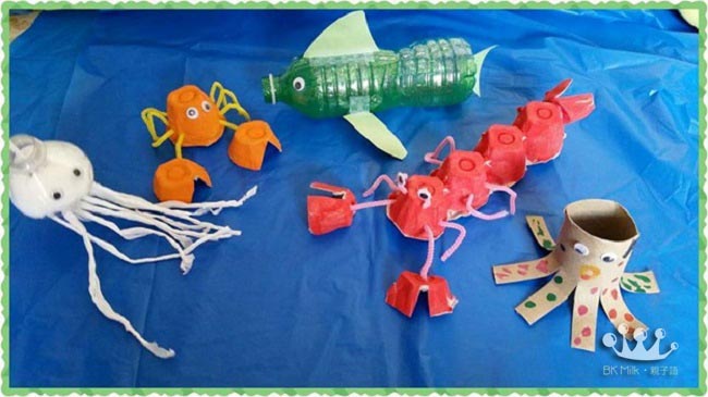【在家玩】製作環保手工：海洋生物 ‏