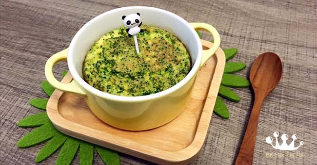 【幼兒食譜】焗西蘭花滑滑蛋