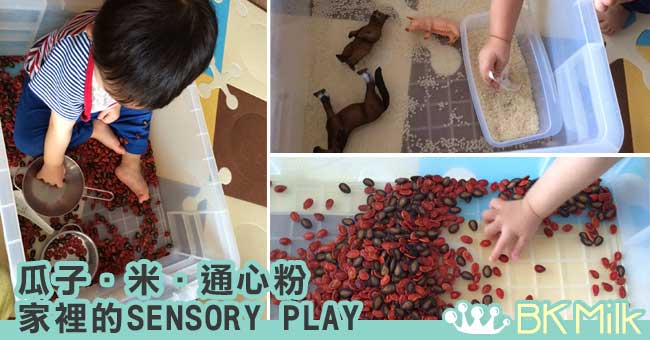 家裡的SENSORY PLAY