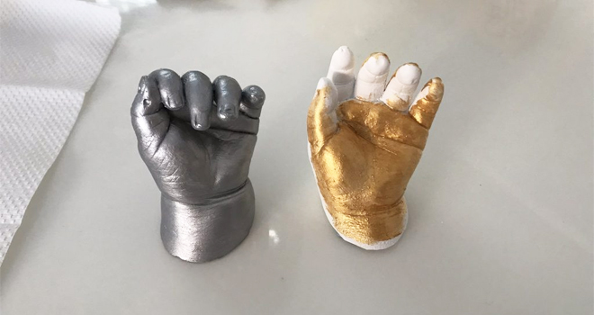 老佛娘 自家製作BB立體3D手模腳模