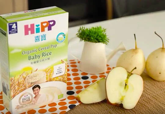 加固食譜：雪梨蘋果燕麥米糊