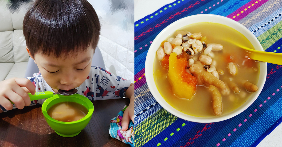 [健脾養顏] 木瓜花生眉豆雞腳湯