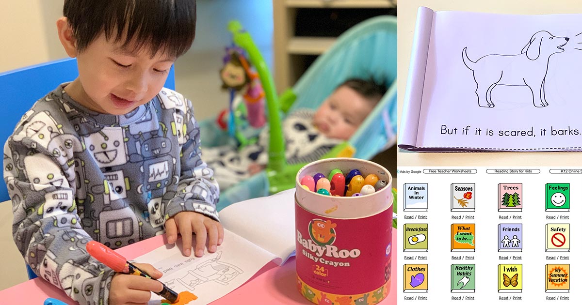 【停課不停學】免費下載及列印DIY英文小書