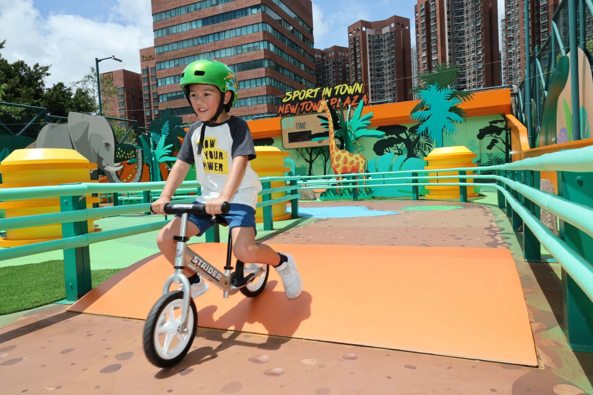 幼兒放電首選！全港首個戶外常設平衡車公園 沙田新城市廣場Balance Bike Park