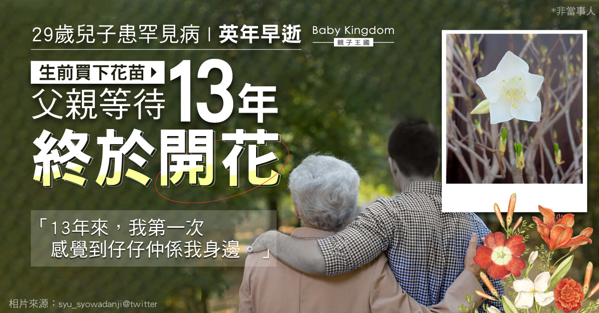 【亡兒的祝福】早逝兒子生前送爸爸一棵花苗 等足13年後終於開花