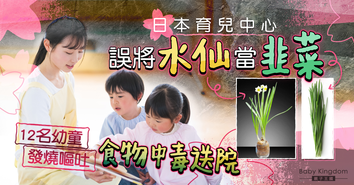 【家長注意】日本育兒中心誤將水仙當韭菜 12名幼童食物中毒送院