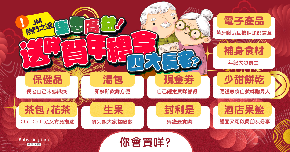 【賀年禮盒】諗好送咩畀長輩未？JM民選10大熱門送禮之選